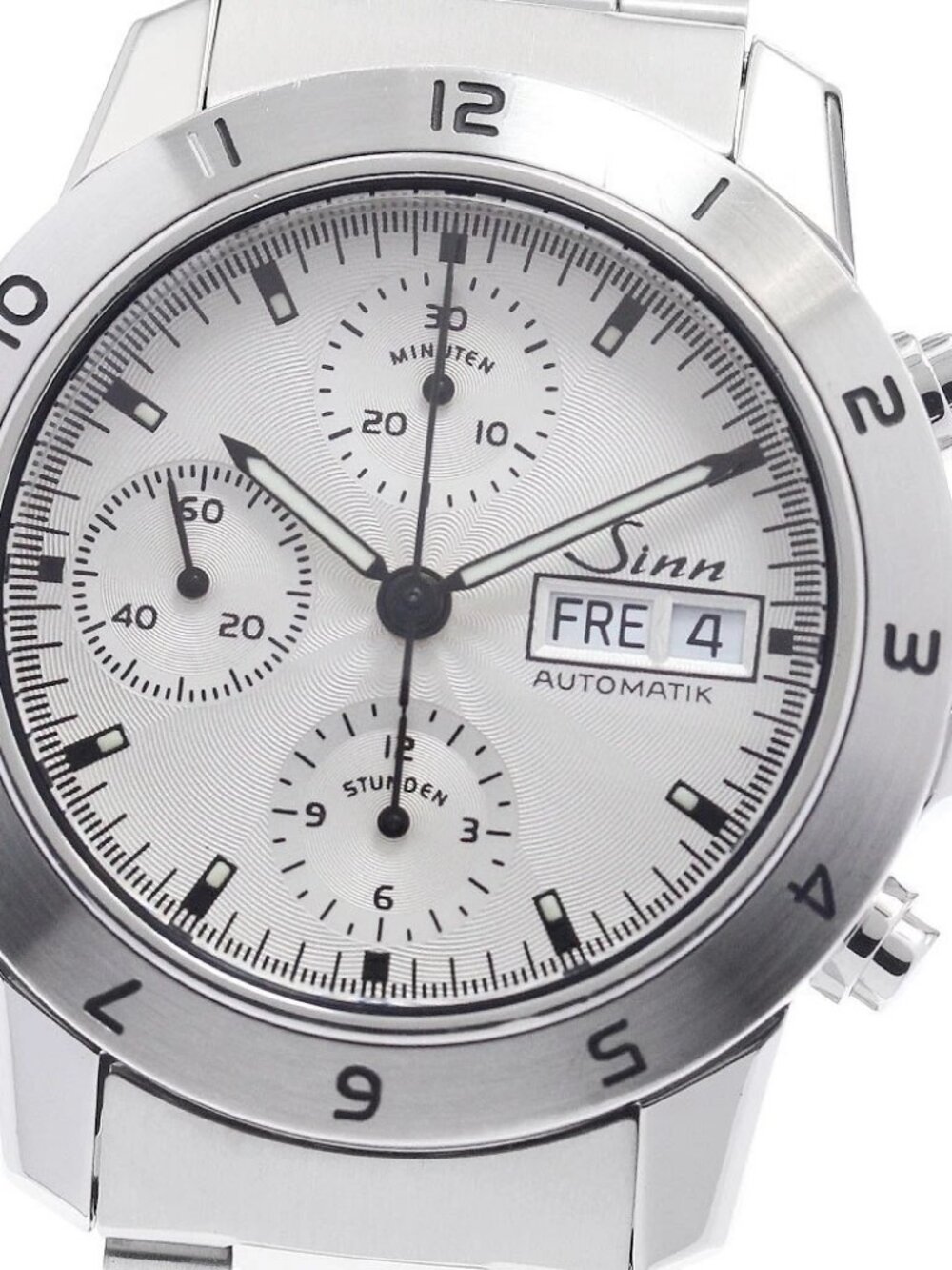 Sinn 303.SILVER.12 Chronograph day date Silver Dial Automatic Men's Watch_942752